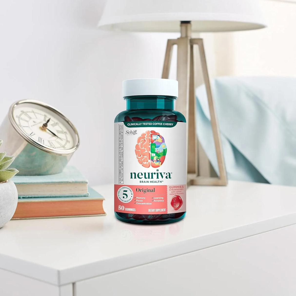 NEURIVA - Neuriva Brain Health Original Brain Supplement For Memory Strawberry Gummies 50 Gomitas - The Red Vitamin MX - Suplementos Alimenticios - {{ shop.shopifyCountryName }}