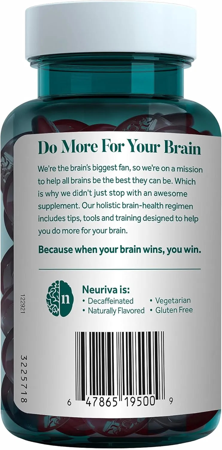 NEURIVA - Neuriva Brain Health Original Brain Supplement For Memory Strawberry Gummies 50 Gomitas - The Red Vitamin MX - Suplementos Alimenticios - {{ shop.shopifyCountryName }}