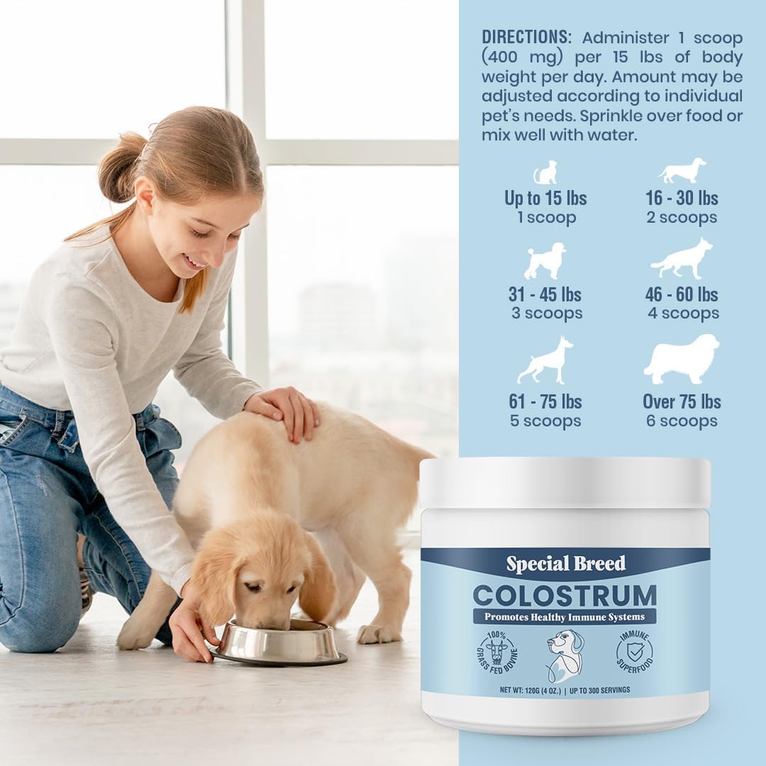 Special Breed Bovine Colostrum for Dogs and Cats 120Gr.