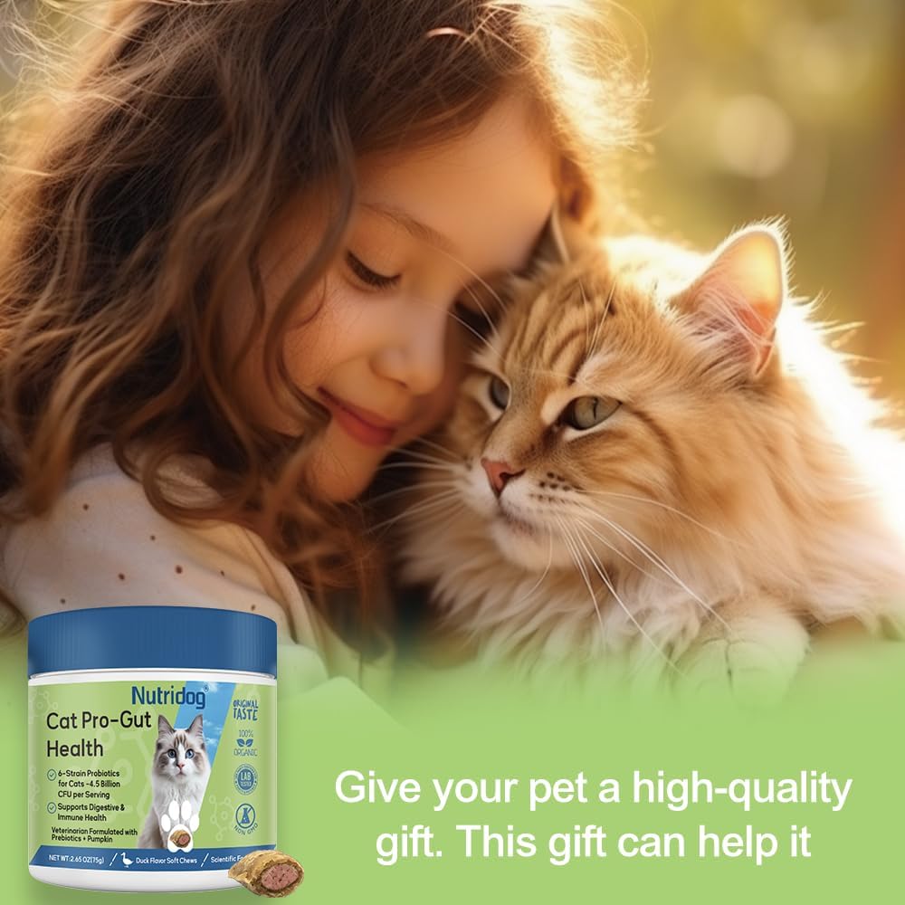 Nutridog Probiotics for Cats 150 Masticables