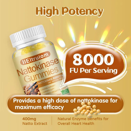 IIETRUIOM - IIEltruiom Nattokinase 8,000 FU Gummies 60 Gomitas - The Red Vitamin MX - Suplementos Alimenticios - {{ shop.shopifyCountryName }}
