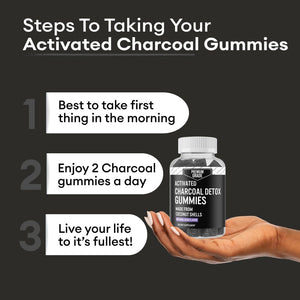 VitaPatch Premium Grade Activated Charcoal Gummies 60 Gomitas