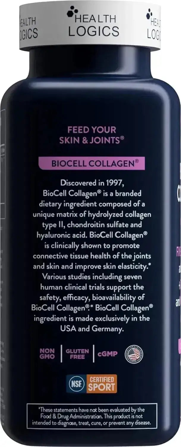 HEALTH LOGICS - Health Logics BioCell Collagen 120 Capsulas - The Red Vitamin MX - Suplementos Alimenticios - {{ shop.shopifyCountryName }}
