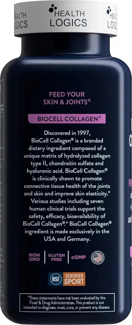 HEALTH LOGICS - Health Logics BioCell Collagen 120 Capsulas - The Red Vitamin MX - Suplementos Alimenticios - {{ shop.shopifyCountryName }}