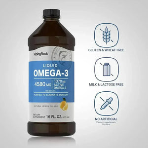 PIPING ROCK - Piping Rock Omega 3 Fish Oil Liquid 473Ml. - The Red Vitamin MX - Suplementos Alimenticios - {{ shop.shopifyCountryName }}