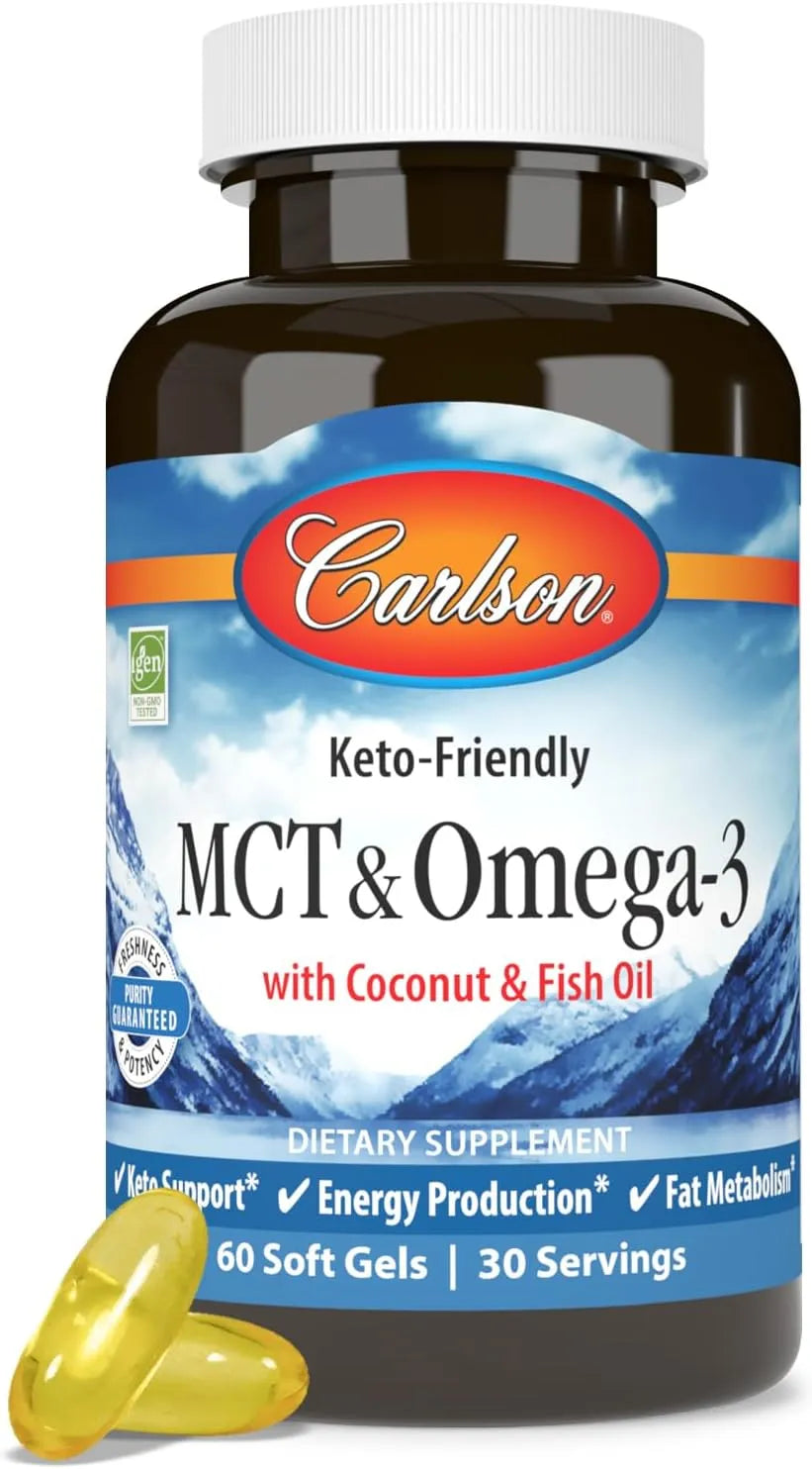 CARLSON - Carlson MCT & Omega-3 60 Capsulas Blandas - The Red Vitamin MX - Suplementos Alimenticios - {{ shop.shopifyCountryName }}