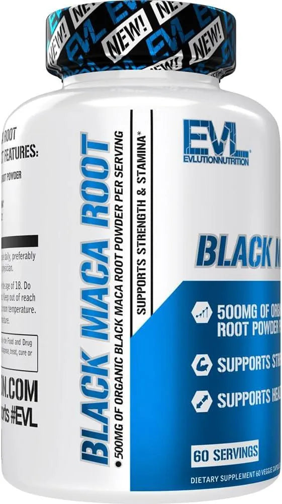 EVLUTION - Evlution Nutrition Black Maca Root 500Mg. 60 Capsulas - The Red Vitamin MX - Suplementos Alimenticios - {{ shop.shopifyCountryName }}