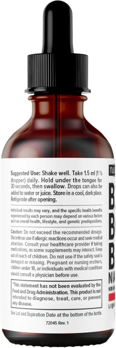 NUSAVA - NUSAVA Vitamin B12 and B6 Liquid Drops Raspberry 2 Fl.Oz. 2 Pack - The Red Vitamin MX - Suplementos Alimenticios - {{ shop.shopifyCountryName }}