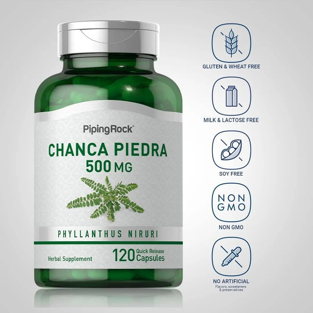 PIPING ROCK - Piping Rock Chanca Piedra 500Mg. 120 Capsulas - The Red Vitamin MX - Suplementos Alimenticios - {{ shop.shopifyCountryName }}