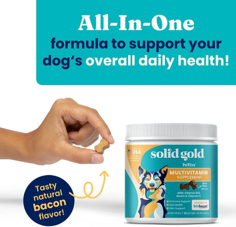 The Red Vitamin MX - Solid Gold Dog Multivitamin Bacon Flavor 120 Masticables - The Red Vitamin MX - SOLID GOLD - {{ shop.shopifyCountryName }}