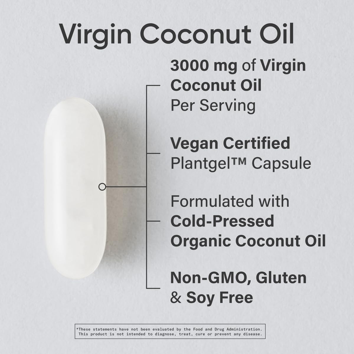 Sports Research Organic Coconut Oil 3000Mg. 120 Capsulas Blandas