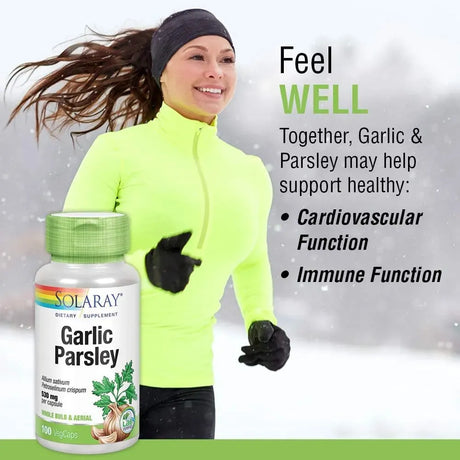 SOLARAY - Solaray Garlic Bulb & Parsley Leaf 530Mg. 100 Capsulas - The Red Vitamin MX - Suplementos Alimenticios - {{ shop.shopifyCountryName }}