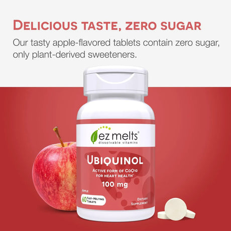 EZ MELTS - EZ Melts Dissolvable Ubiquinol 100Mg. 60 Tabletas - The Red Vitamin MX - Suplementos Alimenticios - {{ shop.shopifyCountryName }}