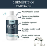 FERA PETS - Fera Pet Organics Omega 3 Wild Caught Fish Oil for Dogs & Cats 16 Fl.Oz. - The Red Vitamin MX - Aceite De Pescado Para Perros - {{ shop.shopifyCountryName }}