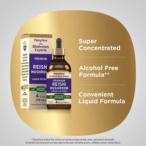 PIPING ROCK - Piping Rock Reishi Mushroom Tincture 4 Fl.Oz. - The Red Vitamin MX - Suplementos Alimenticios - {{ shop.shopifyCountryName }}