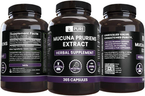 PURE ORIGINAL INGREDIENTS - Pure Original Ingredients Mucuna Pruriens 365 Capsulas - The Red Vitamin MX - Suplementos Alimenticios - {{ shop.shopifyCountryName }}