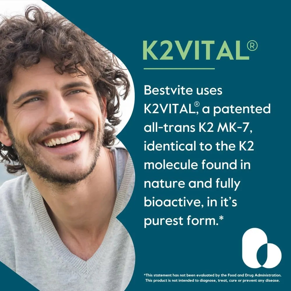 BESTVITE - BESTVITE Vitamin K2 100mcg 120 Capsulas - The Red Vitamin MX - Suplementos Alimenticios - {{ shop.shopifyCountryName }}
