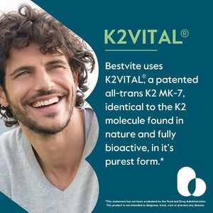 BESTVITE - BESTVITE Vitamin K2 100mcg 120 Capsulas - The Red Vitamin MX - Suplementos Alimenticios - {{ shop.shopifyCountryName }}