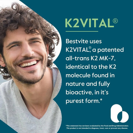 BESTVITE - BESTVITE Vitamin K2 100mcg 120 Capsulas 2 Pack - The Red Vitamin MX - Suplementos Alimenticios - {{ shop.shopifyCountryName }}