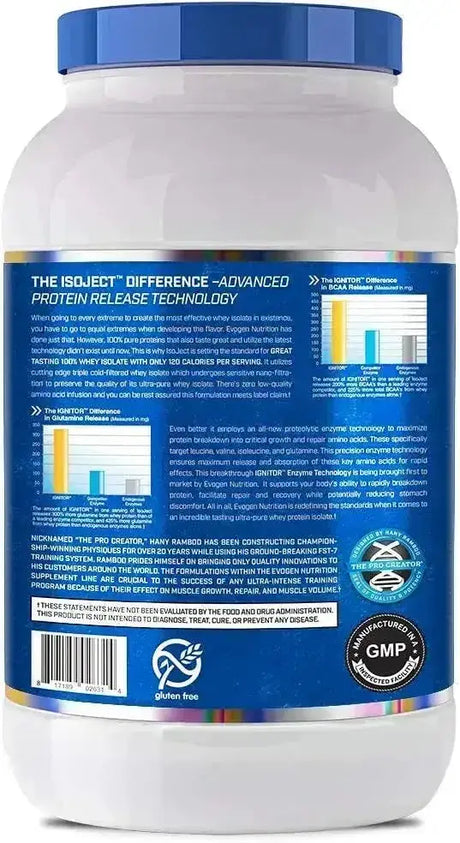 EVOGEN - Evogen Isoject Whey Isolate Protein Cookies & Cream 858Gr. - The Red Vitamin MX - Suplementos Alimenticios - {{ shop.shopifyCountryName }}