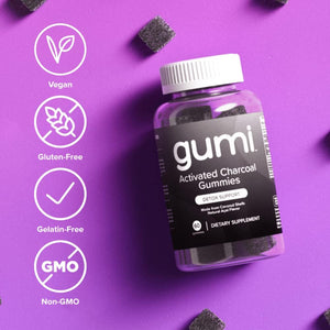 gumi Nutrition Coconut Activated Charcoal Gummies 60 Gomitas