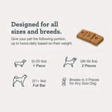 KRADLE - Kradle Bliss Bars for Dogs Peanut Butter Flavored Calming 6 Barritas - The Red Vitamin MX - Relajantes Para Perros - {{ shop.shopifyCountryName }}
