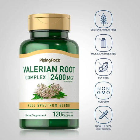 PIPING ROCK - Piping Rock Valerian Root Extract 2400Mg. 120 Capsulas - The Red Vitamin MX - Suplementos Alimenticios - {{ shop.shopifyCountryName }}