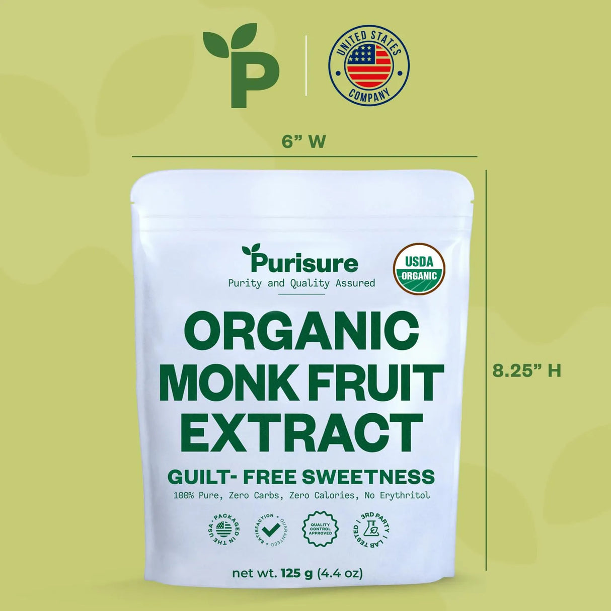 PURISURE - Purisure Organic Monk Fruit Extract 125Gr. - The Red Vitamin MX - Suplementos Alimenticios - {{ shop.shopifyCountryName }}