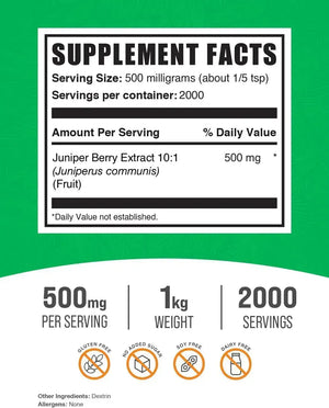 BULK SUPPLEMENTS - Bulk Supplements Juniper Berry Extract Powder 1 Kg. - The Red Vitamin MX - Suplementos Alimenticios - {{ shop.shopifyCountryName }}