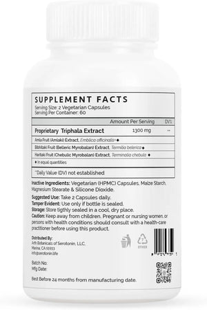 ARTH BOTANICALS - Arth Botanicals Triphala 60 Capsulas - The Red Vitamin MX - Suplementos Alimenticios - {{ shop.shopifyCountryName }}