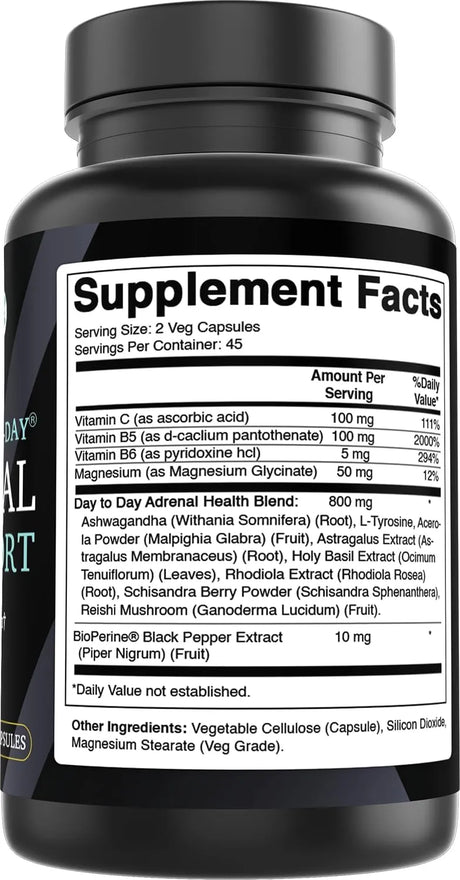 BEST NATURALS - Best Naturals Day-to-Day Adrenal Support 90 Capsulas - The Red Vitamin MX - Suplementos Alimenticios - {{ shop.shopifyCountryName }}
