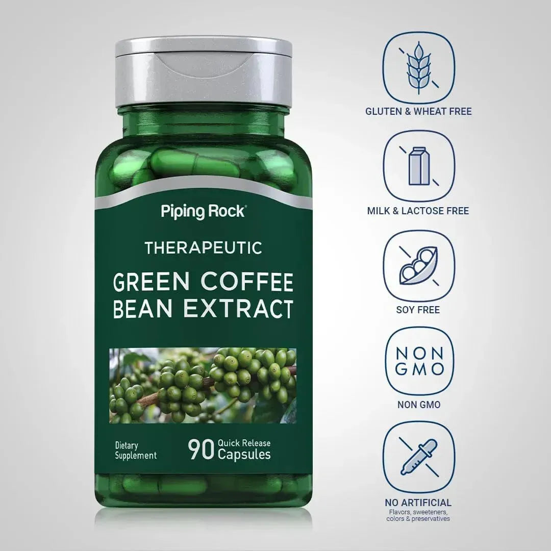 PIPING ROCK - Piping Rock Green Coffee Bean Extract 8000Mg. 90 Capsulas - The Red Vitamin MX - Suplementos Alimenticios - {{ shop.shopifyCountryName }}