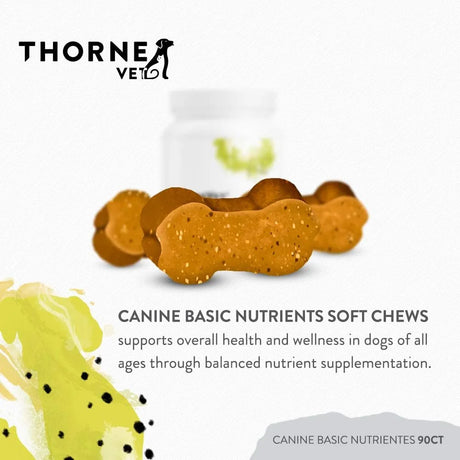 THORNEVET - ThorneVET Canine Basic Nutrients Multivitamin Support for Dogs 90 Masticables - The Red Vitamin MX - Multivitamínicos Para Perros - {{ shop.shopifyCountryName }}