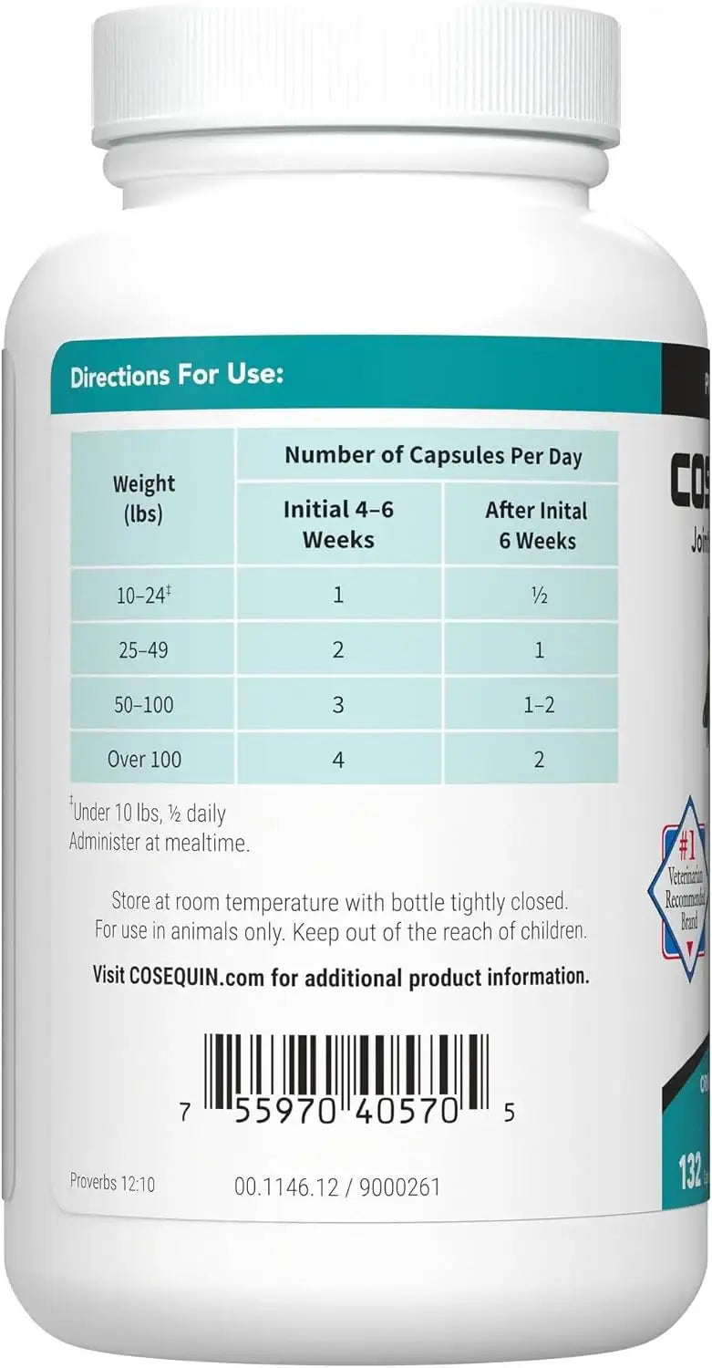 NUTRAMAX - Nutramax Cosequin DS Joint Health Supplement for Dogs 132 Capsulas - The Red Vitamin MX - Cuidado De Cadera Y Articulaciones Para Perros - {{ shop.shopifyCountryName }}