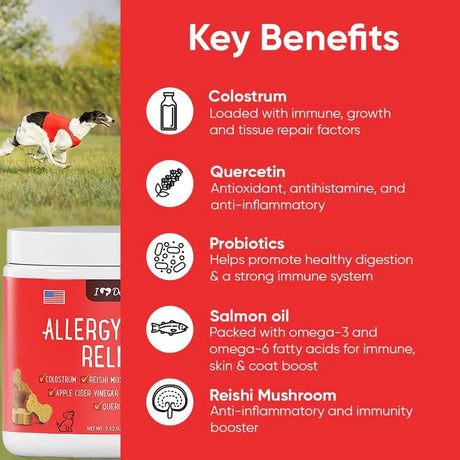 IHEARTDOGS - iHeartDogs Allergy & Itch Relief for Dogs 90 Masticables - The Red Vitamin MX - Remedios Para La Picazón De Perros - {{ shop.shopifyCountryName }}