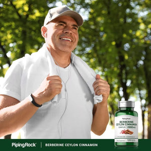 PIPING ROCK - Piping Rock Berberine with Ceylon Cinnamon Complex 2000Mg. 120 Capsulas - The Red Vitamin MX - Suplementos Alimenticios - {{ shop.shopifyCountryName }}