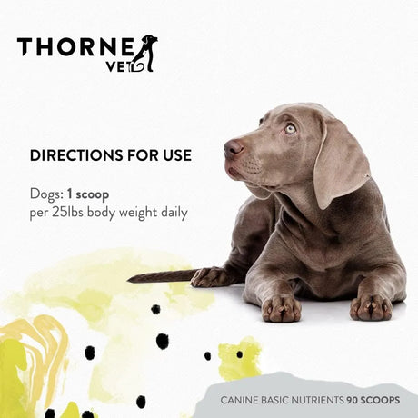 THORNEVET - ThorneVET Canine Basic Nutrients Multivitamin Support for Dogs 90 Servicios 113Gr. - The Red Vitamin MX - Multivitamínicos Para Perros - {{ shop.shopifyCountryName }}