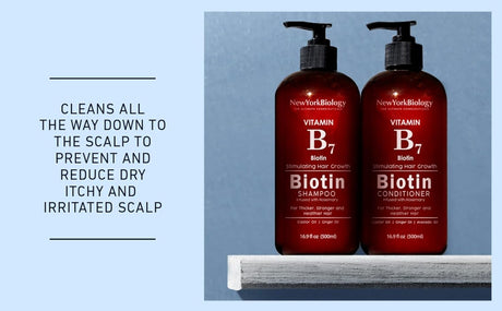 New York Biology Biotin Conditioner for Hair Growth and Thinning Hair 500Ml.