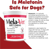 Mela-Vet Melatonin Calming Soft Chews for Dogs 120 Masticables