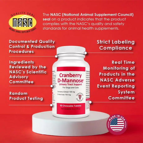 PET HEALTH SOLUTIONS - Pet Health Solutions Cranberry D-Mannose Urinary Tract Supplement for Dogs 60 Tabletas Masticables - The Red Vitamin MX - Salud De Tracto Urinario Para Perros - {{ shop.shopifyCountryName }}