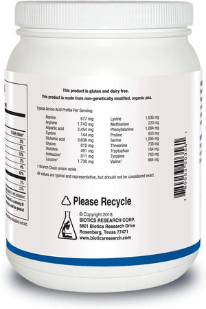 BIOTICS RESEARCH - Biotics Research Pea Protein Isolate Natural Vanilla Flavored 454Gr. - The Red Vitamin MX - Suplementos Alimenticios - {{ shop.shopifyCountryName }}