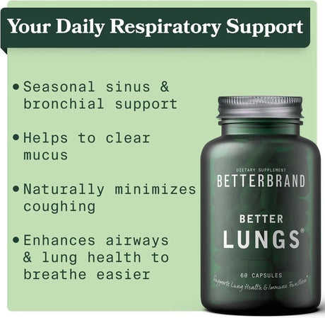 BETTERBRAND - Betterbrand BetterLungs Daily Respiratory Health 60 Capsulas 2 Pack - The Red Vitamin MX - Suplementos Alimenticios - {{ shop.shopifyCountryName }}