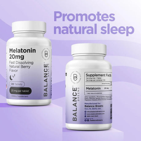 BALANCE BREENS - Balancebreens Melatonin 20Mg. 120 Tabletas - The Red Vitamin MX - Suplementos Alimenticios - {{ shop.shopifyCountryName }}