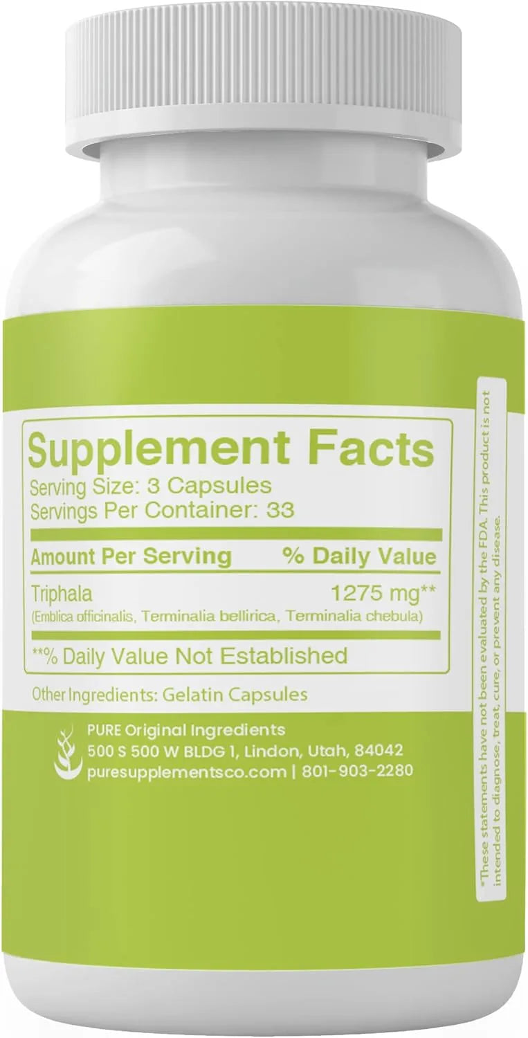 PURE ORIGINAL INGREDIENTS - PURE ORIGINAL INGREDIENTS Triphala Powder 100 Capsulas - The Red Vitamin MX - Suplementos Alimenticios - {{ shop.shopifyCountryName }}