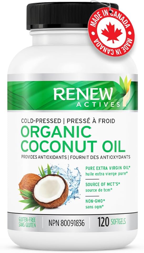 Renew Actives Coconut Oil 120 Capsulas Blandas