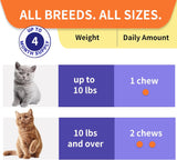 HEYISME Cat Probiotic Chews for Gut and Immune Health 120 Masticables