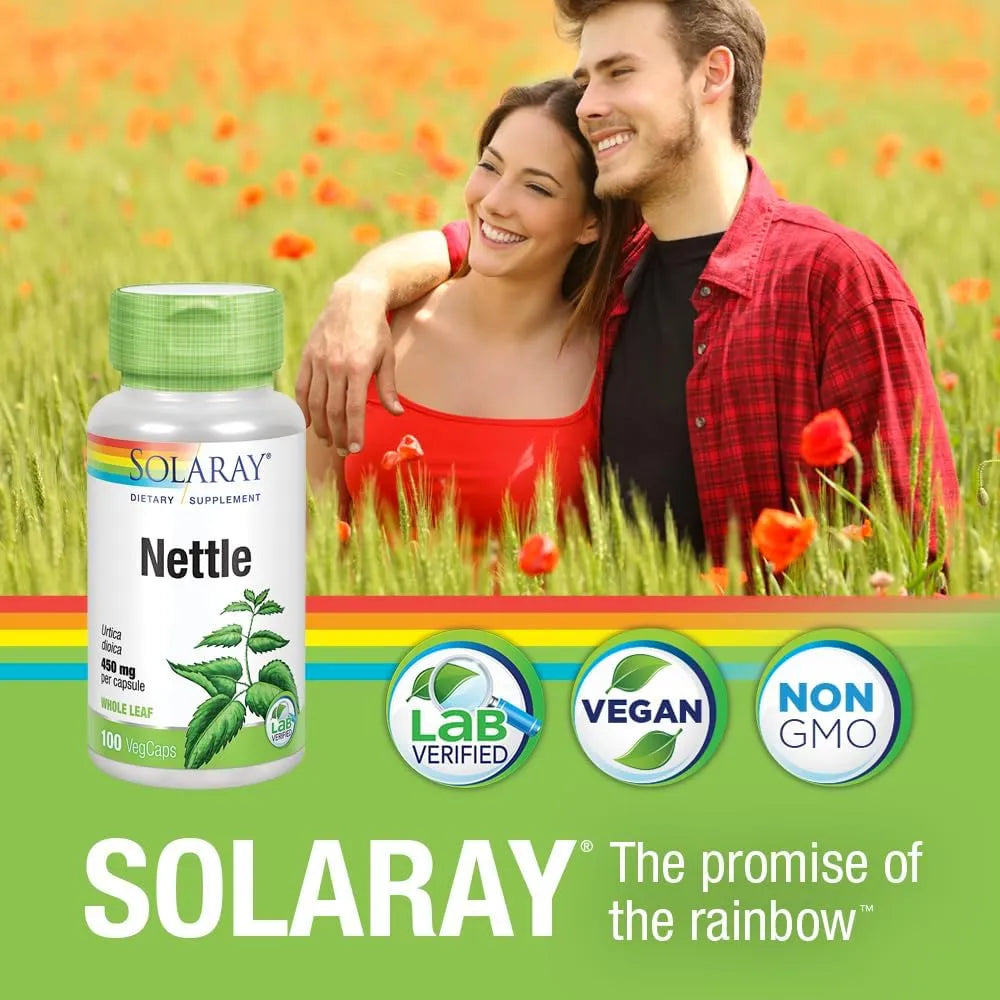 SOLARAY - Solaray Nettle Leaf 900Mg. 100 Capsulas - The Red Vitamin MX - Suplementos Alimenticios - {{ shop.shopifyCountryName }}