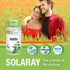 SOLARAY - Solaray Nettle Leaf 900Mg. 100 Capsulas - The Red Vitamin MX - Suplementos Alimenticios - {{ shop.shopifyCountryName }}