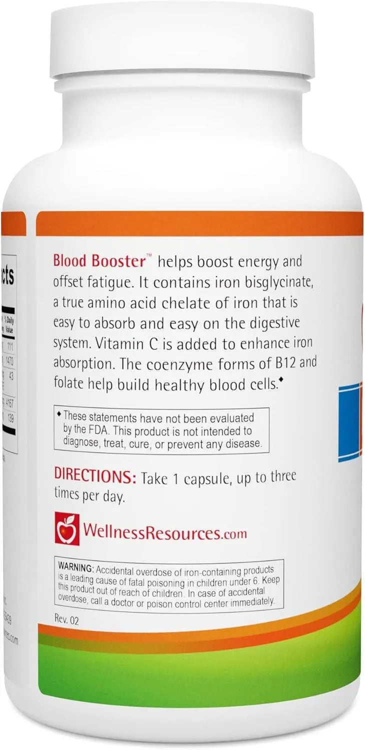 WELLNESS RESOURCES - Wellness Resources Blood Booster 180 Capsulas - The Red Vitamin MX - Suplementos Alimenticios - {{ shop.shopifyCountryName }}