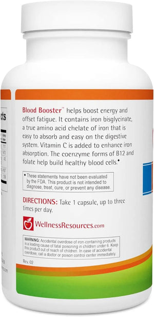 WELLNESS RESOURCES - Wellness Resources Blood Booster 180 Capsulas - The Red Vitamin MX - Suplementos Alimenticios - {{ shop.shopifyCountryName }}